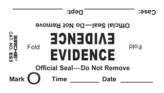 "Evidence" Bag Seals, 3.5" x 2" (ES3)